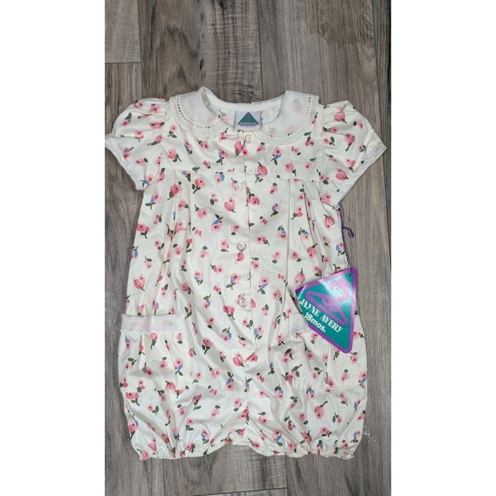 Vintage - NWT Jayne Avery Floral Romper size 18m